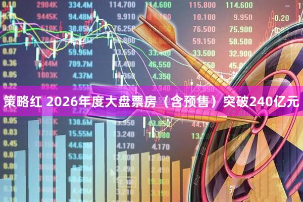 策略红 2026年度大盘票房（含预售）突破240亿元